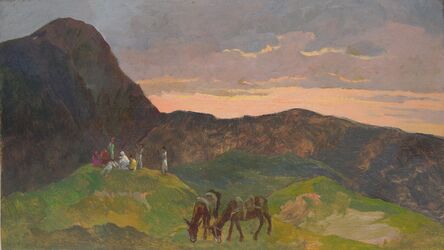 Giovanni Marchini, ‘Sosta al tramonto’, 1930