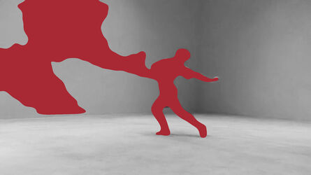 Iris Hoppe, ‘move in balance (red)’, 2023