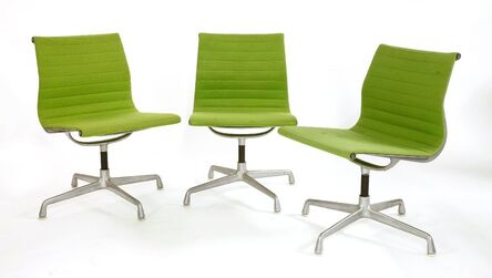 Charles Eames, ‘Three aluminium desk chairs’
