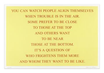 Jenny Holzer, ‘Selection from 'Living 1980 - 1982'’, 1999