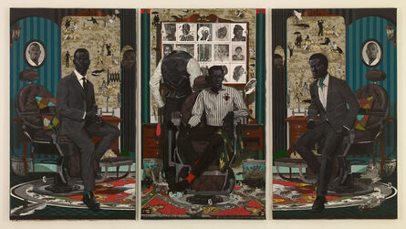 Phillip Thomas, ‘Barbershop (Triptych)’, 2022