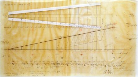 Cris Gianakos, ‘Master Drawing for Ramp Installation/U MASS, Amherst, 6.11.1989’, 1989