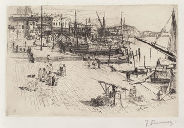Frank Duveneck, ‘Riva degli Schiavoni (2)’, ca. 1880
