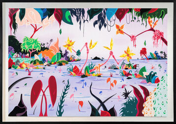 Erik Parker, ‘New Breed Bay (huge framed hand signed silkscreen)’, 2017