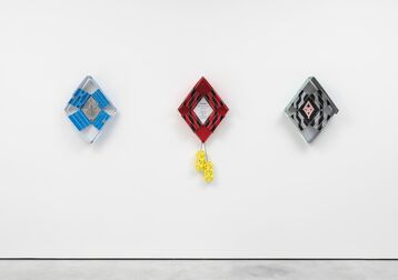 Suse Weber, ‘Blaue Raute, Kuckucksuhr, Kreuzweg Objekt’, 2011