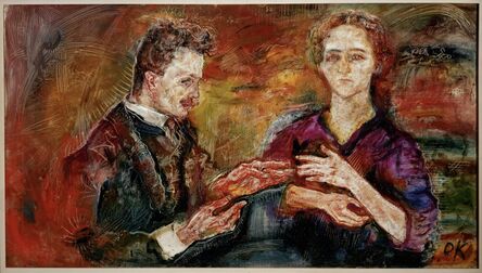 Oskar Kokoschka, ‘Art Critic Hans Tietze and His Wife Erika’, 1909