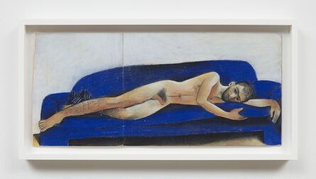 Louis Fratino, ‘Azul couch, Alessandro’, 2021