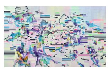 Cheng Liang, ‘Garbled Code - Ryu's Hurricane Kick’, 2023