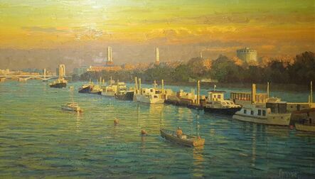 Pip Todd-Warmoth, ‘Looking down the River Thames towards Battersa Power Station’, 2021