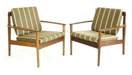 Grete Jalk, ‘Two rosewood 'Model 56' easy chairs’, c. 1965