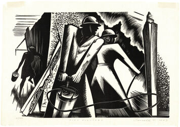 Richard Correll, ‘Air Raid Wardens (Fire Fighters).’, 1943