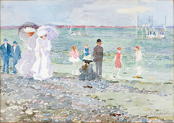 Maurice Brazil Prendergast, ‘Revere Beach’, ca. 1896-97