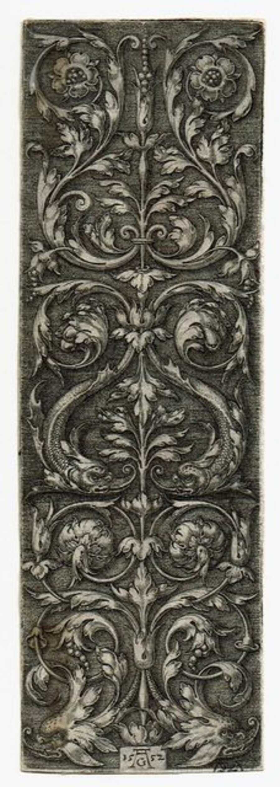 Ornament with Dolphin's Heads