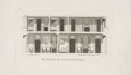 Juste-Aurèle Meissonnier, ‘Developements du second et troisieme etage’, 1738-1748