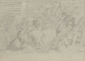 Stanley Spencer, ‘Drawing for the Marriage at Cana’, 1933