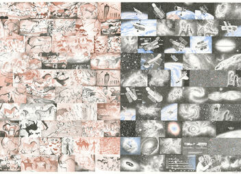 Mia Rosenthal, ‘Google Portrait: Paleolithic Cave Painting/Hubble Telescope’, 2016