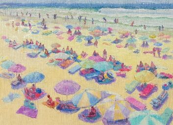 Pita Ohiwerei, ‘Beach life’, 2023