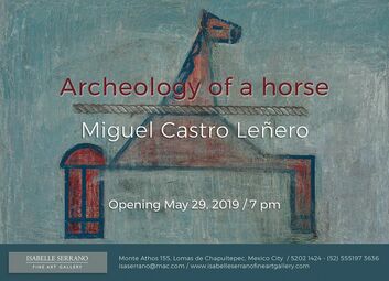"Arqueología de un caballo" de Miguel Castro Leñero, installation view