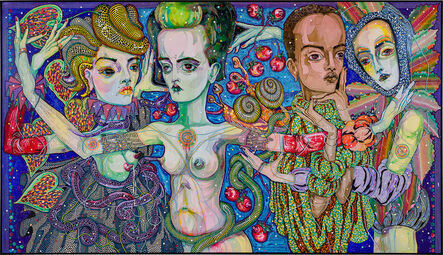 Del Kathryn Barton, ‘the women who have gathered for the earth’, 2022