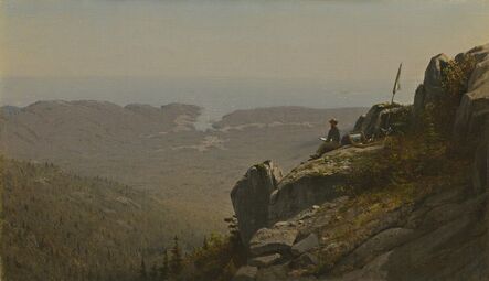 Sanford Robinson Gifford, ‘The Artist Sketching at Mount Desert, Maine’, 1864-1865