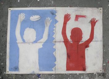 Hanksy, ‘Hands Up’, 2016