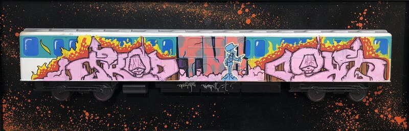 T-Kid, ‘Train #5’, 2018, Painting, Mixed media, NextStreet Gallery