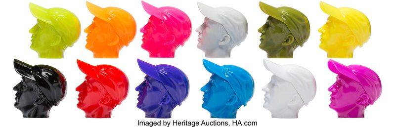 KAWS, ‘Permanent Thirty-Three Heads, set of twelve’, 2008, Sculpture, Cast vinyl, Heritage Auctions