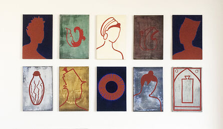 Liv Mette Larsen, ‘Verschiedene Portraits und Muster’, 1998-2000