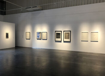 Nuances of black and white, installation view