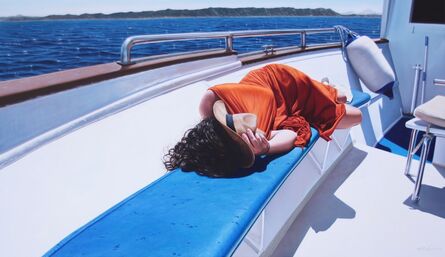 Gustavo Fernandes (b. 1964), ‘Woman In a Boat’
