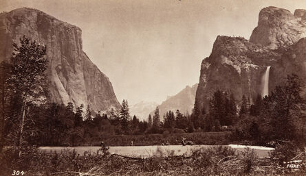 George Fiske, ‘Up the Valley from Bridalveil Meadows, Yosemite’, c. 1880