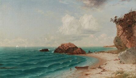 John Frederick Kensett, ‘New England Coastal Scene with Figures’, 1864