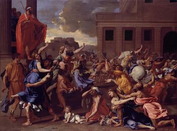 Nicolas Poussin, ‘The Abduction of the Sabine Women’, 1633–1634
