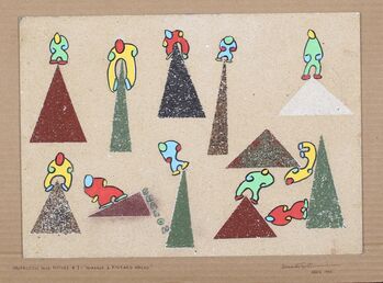 Emmett Williams, ‘`Haifalutin Sand Picture #7: Hommage à Ryszard Wasko´’, 1997