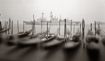 Dick Arentz, ‘Gondolas and Italian Navy, Venice, Italy’, 1996