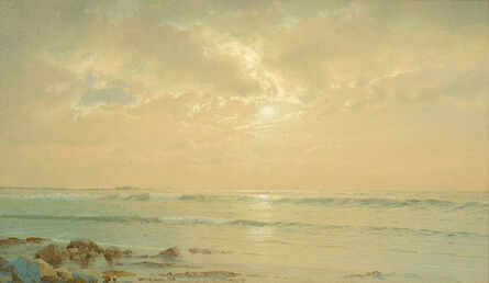 William Trost Richards, ‘Moonlit Seascape’, 1875