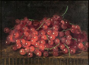 Edward Chalmers Leavitt, ‘Still Life with Red Gooseberries’, 1879