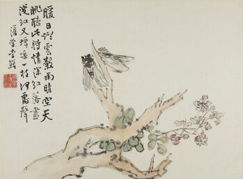 Li Shan 李鱓 (1682-1756), ‘Flowers and Birds (Huaniao ce 花鳥册)’, 1731