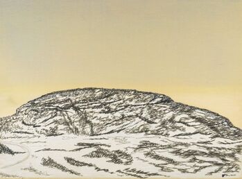 Johnny Pootoogook, ‘KINNGAIT HILL’, 2023