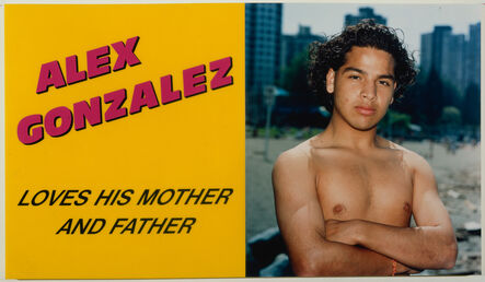 Ken Lum, ‘Alex Gonzalez Loves his Mother and Father’, 1989