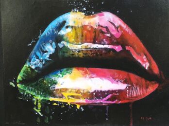Cesar Santander, ‘Painted Lips’, 2014