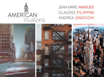 AMERICAN Illusions | Jean-Marc Amigues, Claudio Filippini, Andrea Gnocchi, installation view