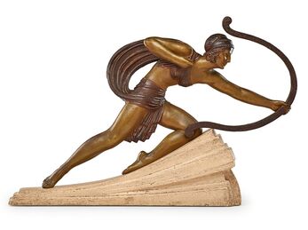 Demetre Chiparus, ‘Large Art Deco sculpture, "Diana," France’