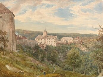 Josef Höger, ‘Eichhorn Castle at Evening’, ca. 1838
