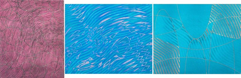 Stanley William Hayter, ‘Three works of art: Pool at Night; Swimming Bird; Saddle’, 1967, Print, Etching and aquatint in colors (framed), Rago/Wright/LAMA/Toomey & Co.