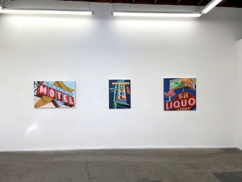 Terry Thompson: Nothing But Neon: New Paintings, installation view