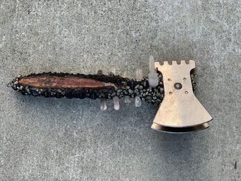 Lucien Shapiro, ‘Quartz and pyrite mini axe Dimensions’, 2018