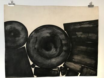 EARLY INK ABSTRACTIONS: DAVID SLIVKA, WORKS ON PAPER, 1962-72, installation view