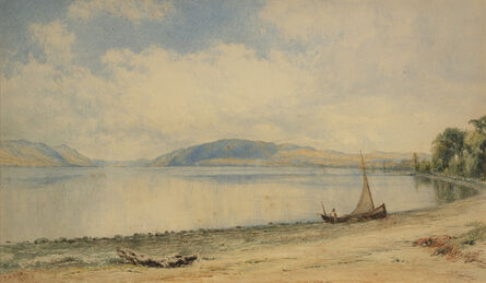 John William Hill, ‘On the Hudson Looking North’, 1867
