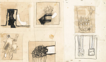 Prunella Clough, ‘Six Studies for a Painting’, ca. 1964